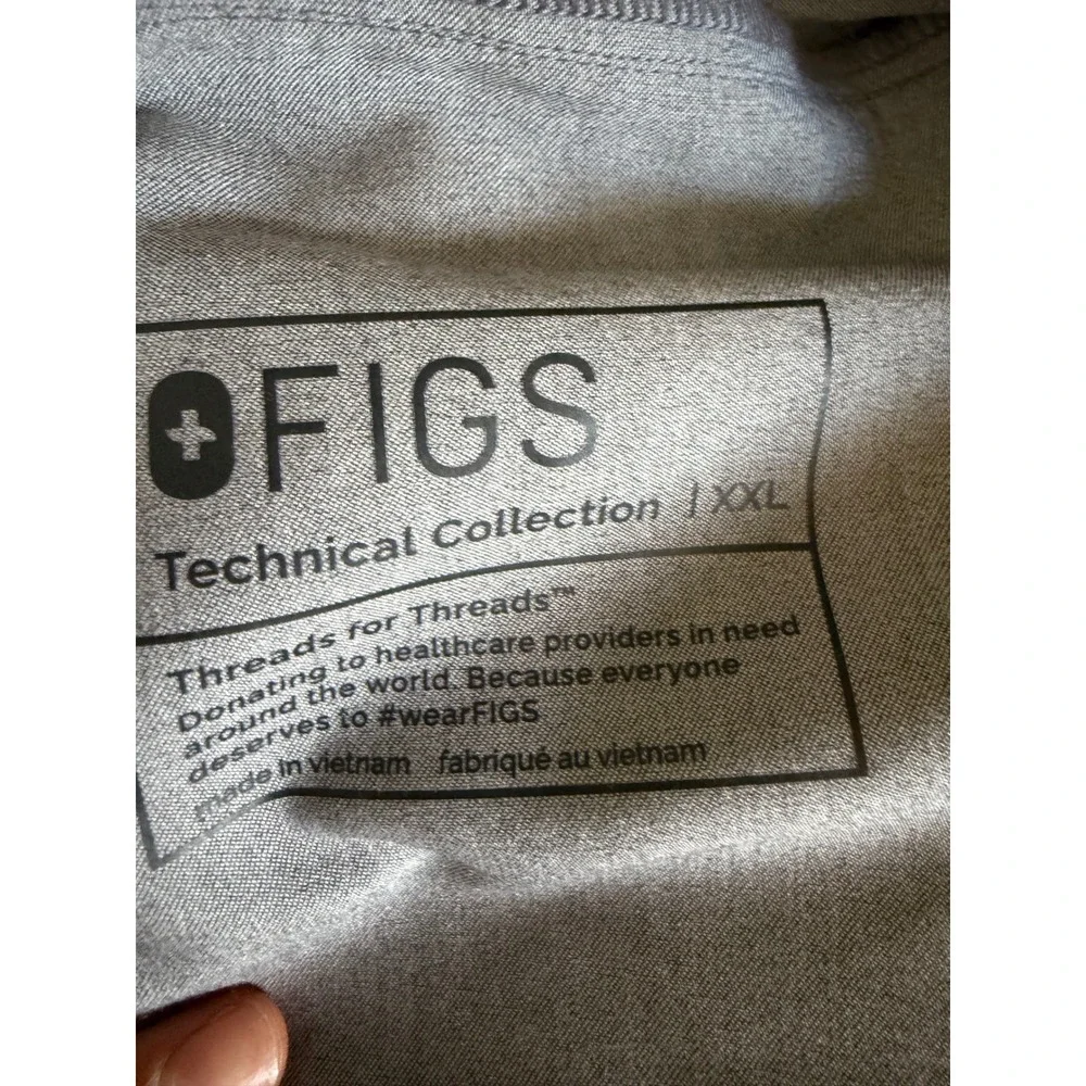 FIGS Tansen Jogger Scrub Pants Mens XXL Heather Grey Technical Collection‎